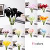 10pcs 37cm PU Calla Artificial Flower Calla Lily Fake Flower Bouquet Party Wedding Bouquet Bridal Home Flower Decoration Gift