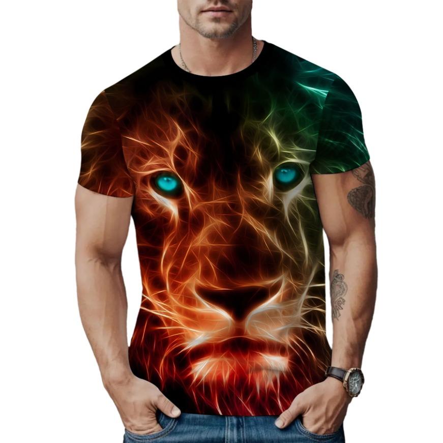 Pattern Men Summer Sportwear T-shirts O Neck Short Sleeve 3d Printed T Shirt Casual Breathable Tops