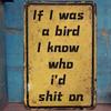 Vintage Metal Poster Wall Art, Sarcastic Garage Decor Sign
