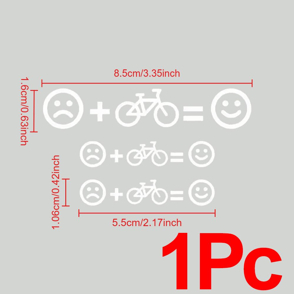 Emotikona Nálepky na kolo Decals Cyklistika Kolo MTB Vinylové nálepky Silniční Rám Horní trubka Dekorace Rovnováha emoji Grafická fólie