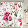 Dandelion Natural Flowers Shower Curtains Waterproof Bathroom Curtain Bath Curtain High Quality With Hooks Shower Curtain