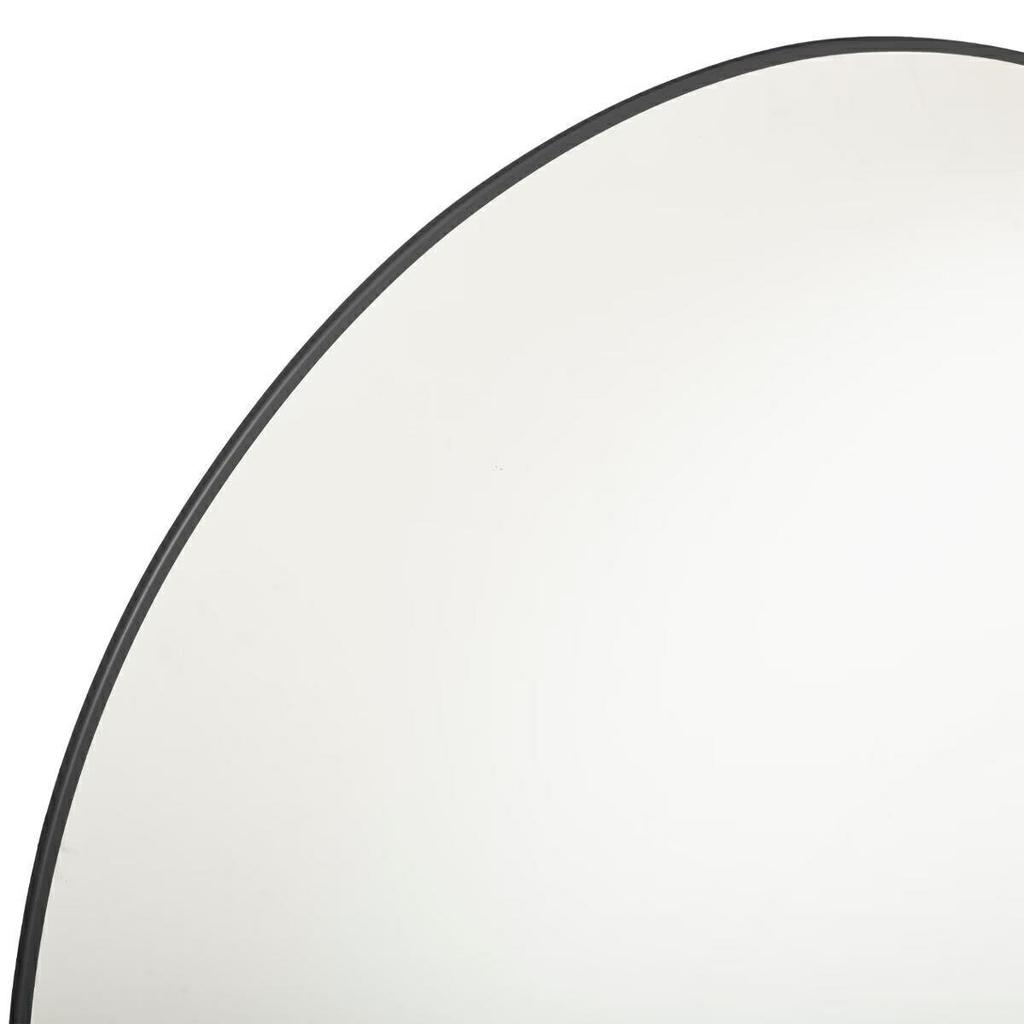 Alice Mirror 76cm Black Round Circle