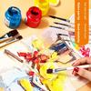 8pcs Watercolor Brush Pointed Round Flat Head Soft Hair Beginner's Art Student Hand Drawn Watercolor Nylon Painting Material