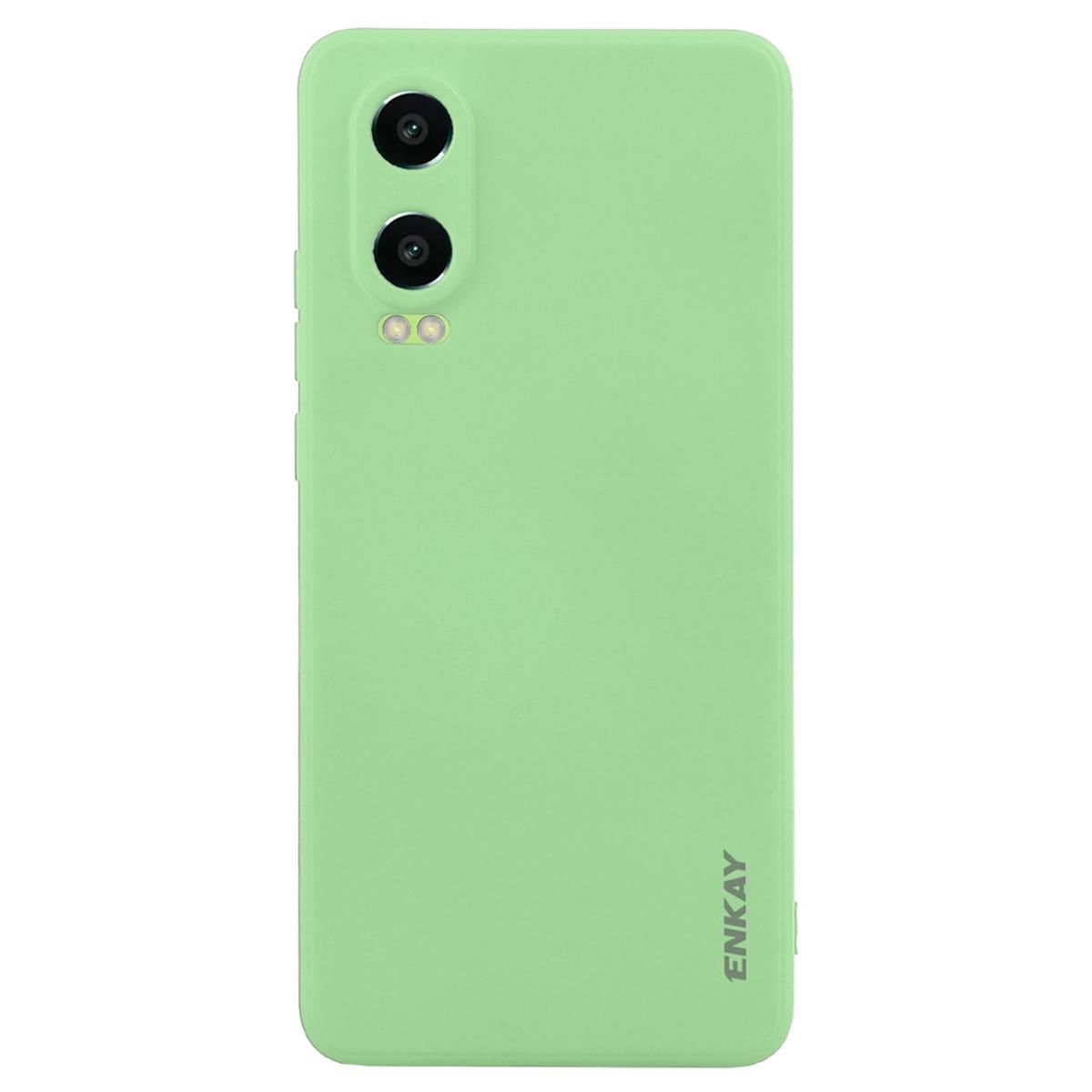 

ENKAY HAT PRINCE Для Oppo K12x 5G (Китай)/Чехол для OnePlus Nord CE4 Lite 5G Прямоугольный Жидкий Силикон Чехол для Телефона Light Green