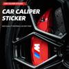 BAAV1 2025 Hot 6PCS Car Brake Decorative Stickers Wheel Hub Styling Decals Accessories For BMW E46 G60 F20 F10 F30 E30 E90 E60 G20 E87