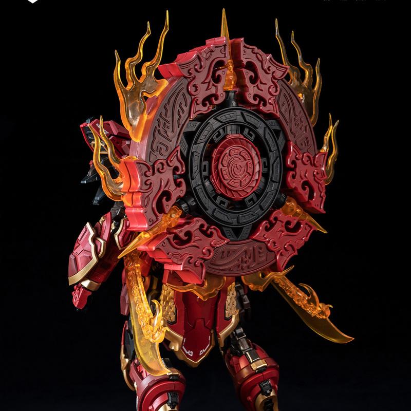In StockWanqing Model Chinese Zodiac Mecha Blazing Chenlong Posable Assembly Model With Alloy Inner Frame Display Figurine Toy
