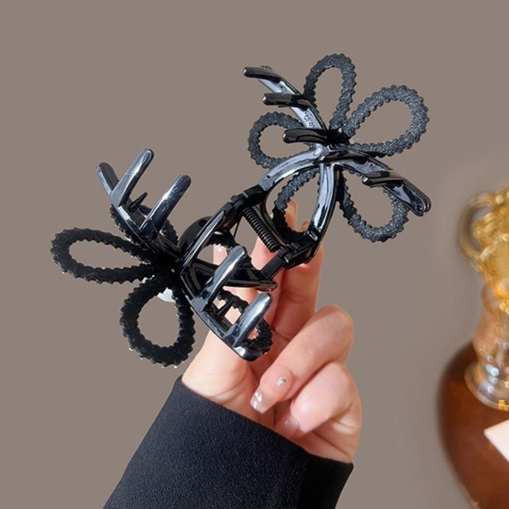 Hair Clamps Diamond Hollow Flower Hair Clip Exquisite Women's Hair Accessory