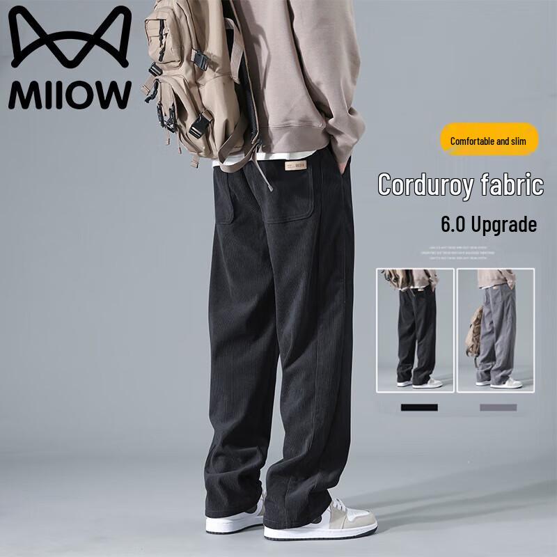 

Mao Ren Men s Corduroy Straight-Leg Casual Pants 4XL