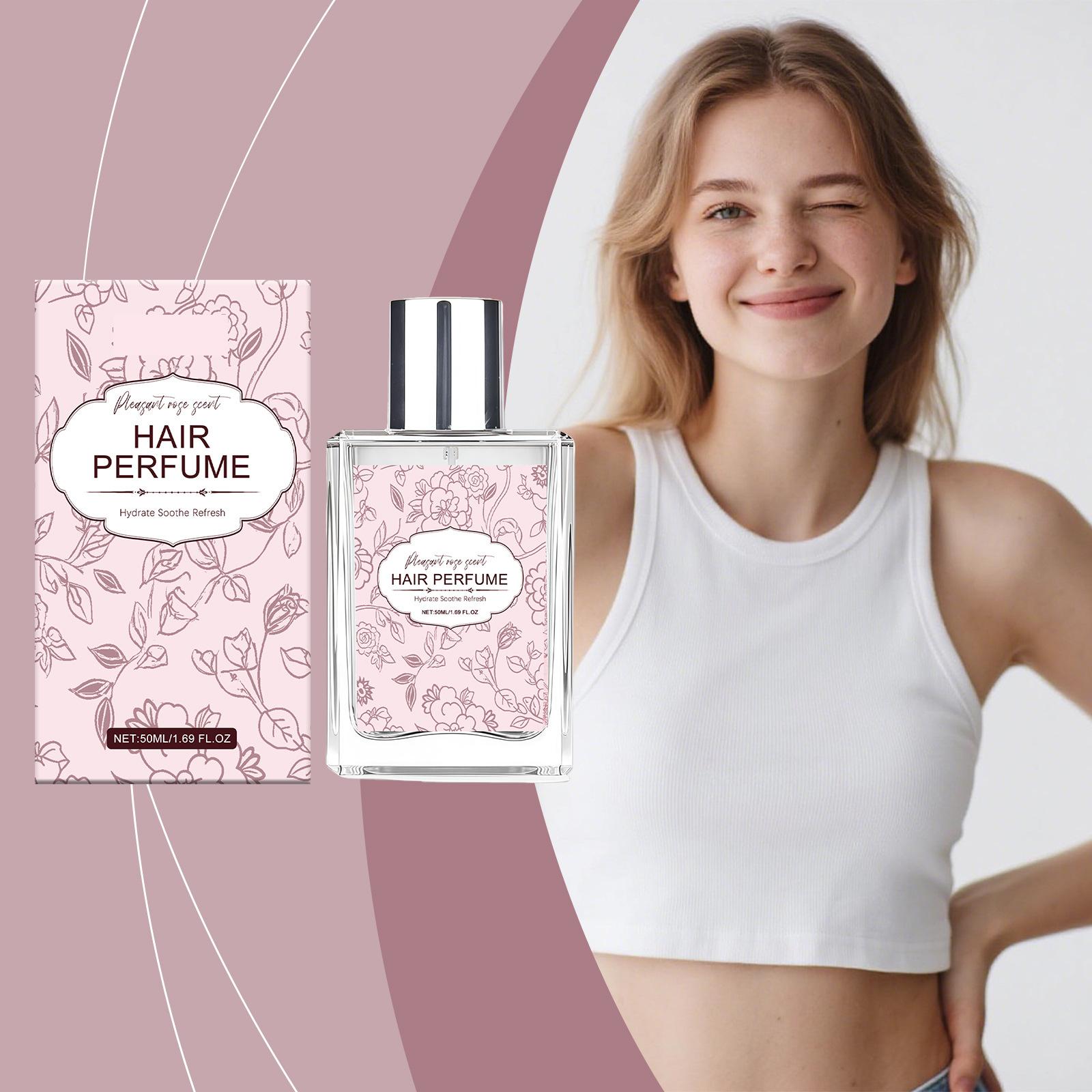 Hair Perfume For Women  Long Lasting Perfume  Hair And Body Mist Rose Scent  Hydrates And Nourishes  50ML One Size