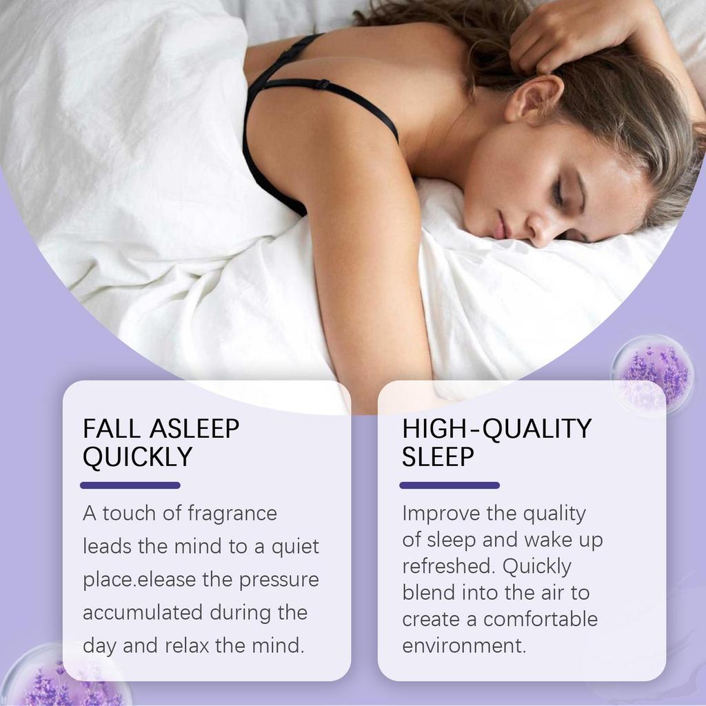 OUHOE Lavender Sleep Spray 30ml Natural ingredients promote sleep, relieve stress, and ensure a restful night's sleep.