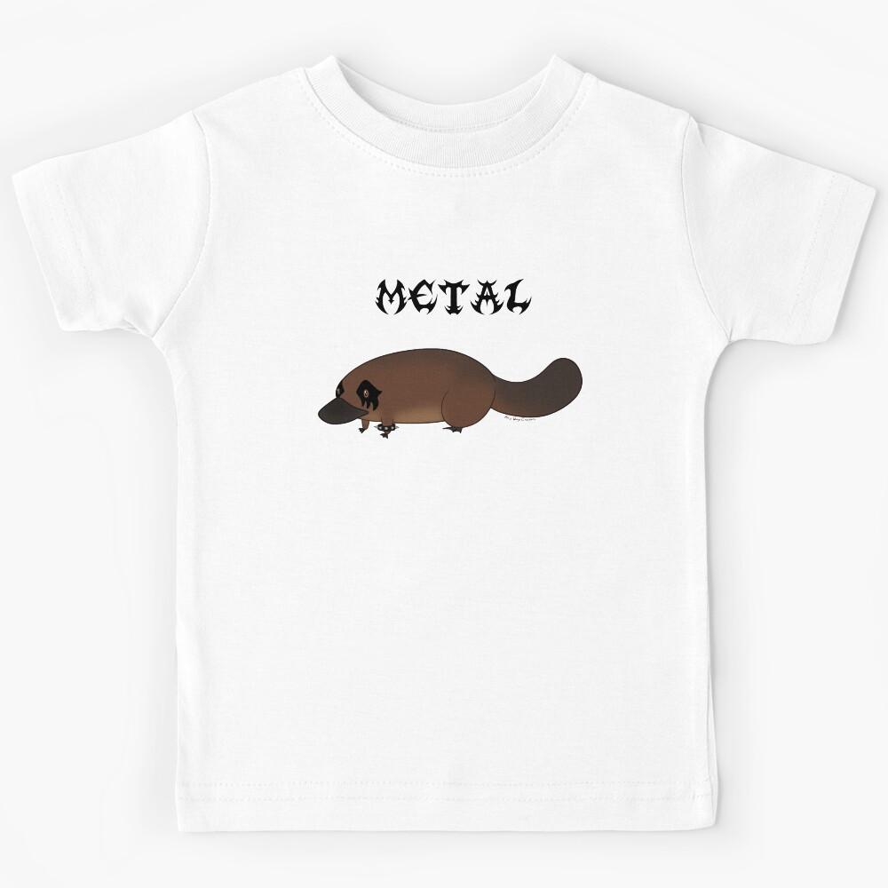 Metal Platypus Kids T-Shirt 130