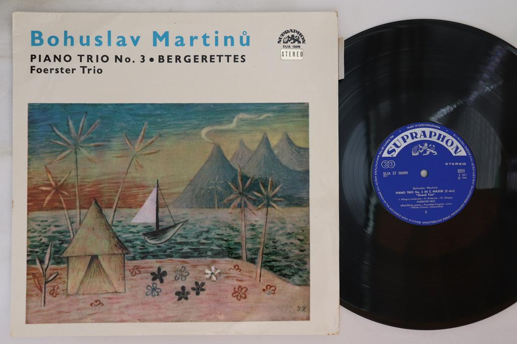 LP Record FOERSTER TRIO - Martinu: Piano Trio No. 3 / Bergere SUAST50698 SUPRAPHON 1970 Czechoslov Classical Used