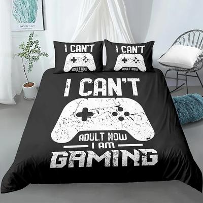 Bettwäsche-Set für Jungen Modernes Gamer-Bettbezug Videospiel-Bettbezug Kinder-Bettwäsche-Set Gamer 23-teilig Polyester-Bettdeckenbezug