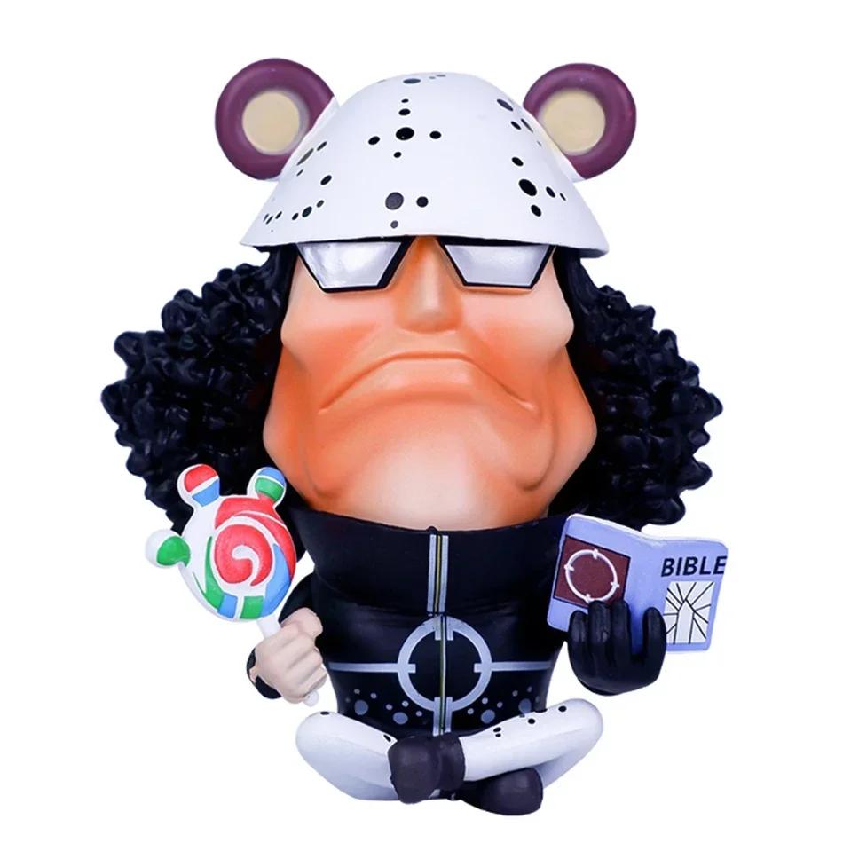 Anime Q-version One Piece Big Head Road Feisuolongjiaobaas Empress Handmade Sitting Doll PVC Model Anime Cute Ornament Gift