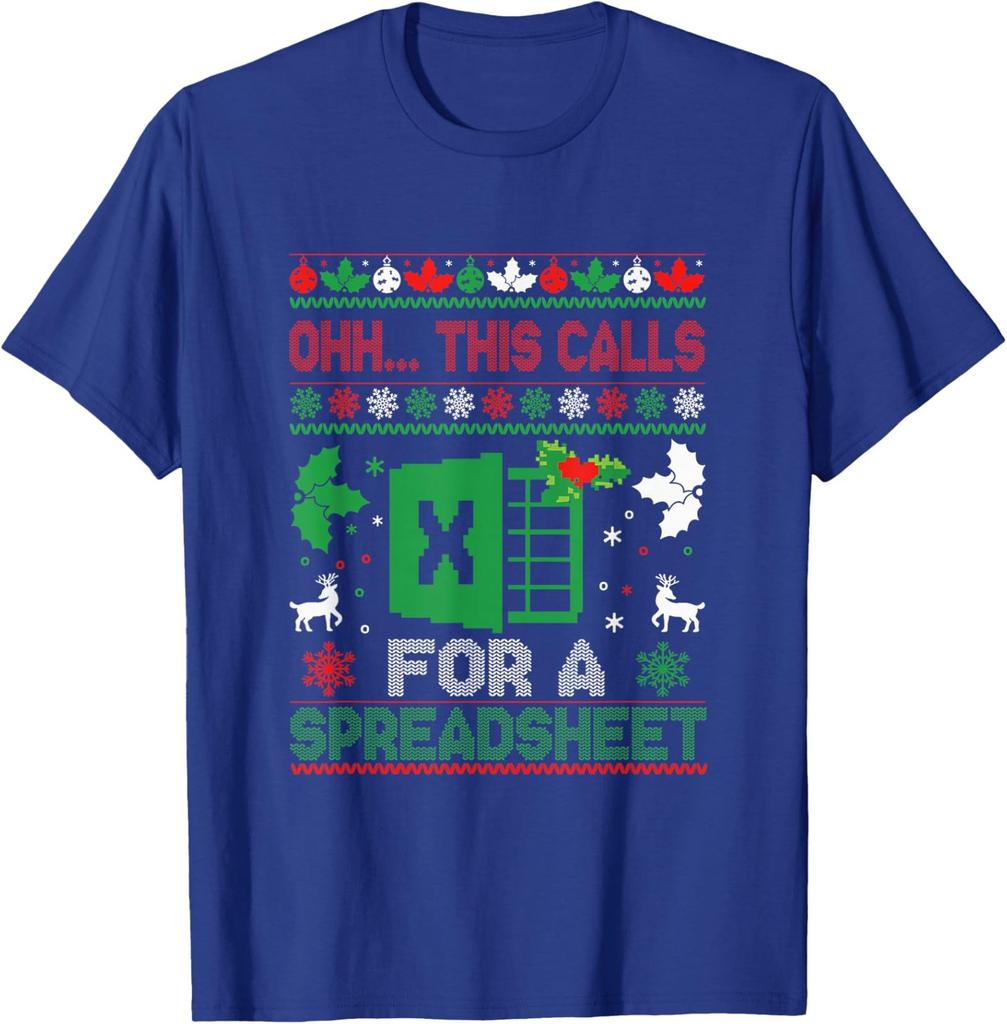 Oh This Calls for a Spreadsheet Christmas Excel Unisex T-Shirt