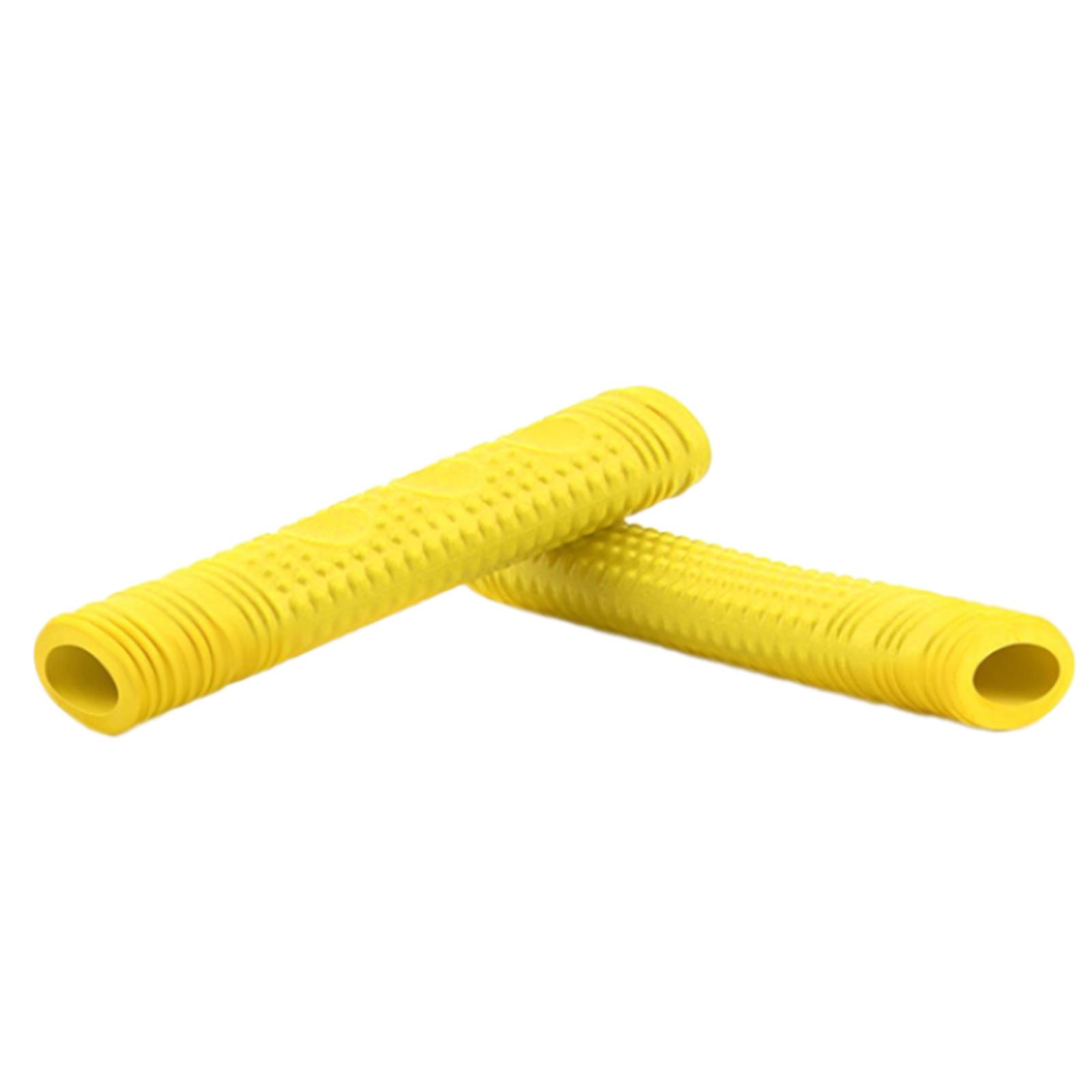 

1pair Ergonomic Bicycles Grip Wide Holding Rubber Bike Handlebars Grip for Cycling Safety Enthusiasts жёлтый