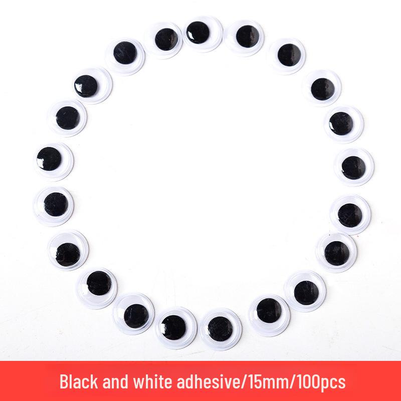 

3D-глаза животных своими руками с черно-белыми наклейками для поделок