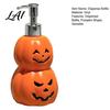 Functional Halloween Home Decor Grimace Pumpkin Soap Dispenser Bottle Lotion Pump Bathroom Refillable Container for Liquid And Body Wash Vinyl Holder