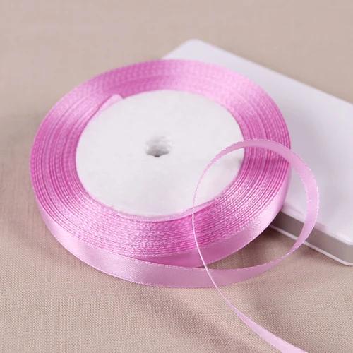 10mm Satin Ribbons DIY Wedding Birthday Party Artificial Silk Roses Crafts Supplies Sewing Acces Scrapbooking Material 25Yards