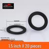 Black Rubber Silicone Waterproof Gasket Seal Washer for Water Heater & Shower - Nitrile Thickened, 4-6 Minutes