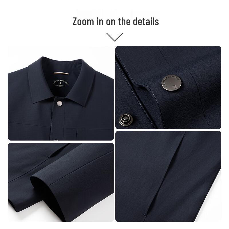 MONTAGUT Men's Spring Windproof Business Casual Jacket