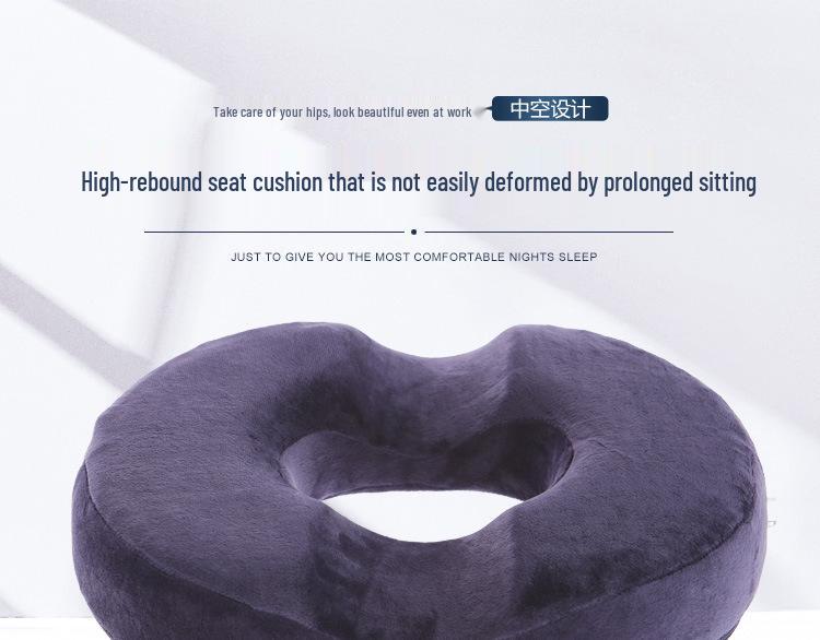 Memory Foam Hollowed-Out Hemorrhoid & Hip Cushion for Pregnant Women and Office Seating