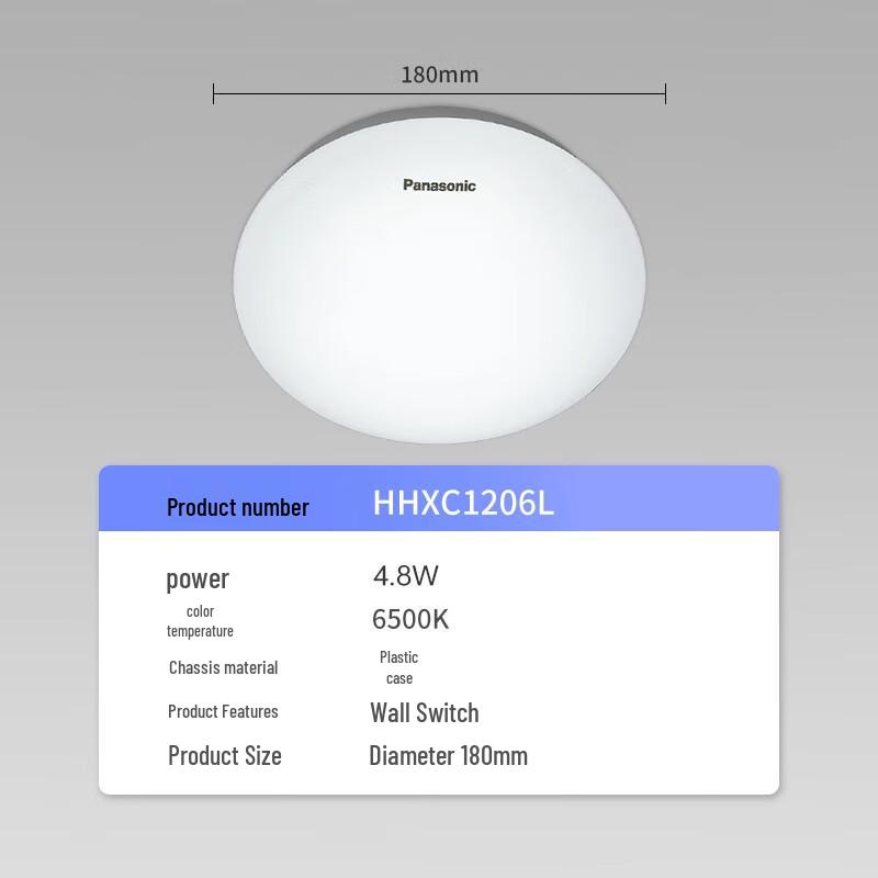 Panasonic HHXC1206L 4.8W Smart Voice Circular LED Light