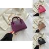Chic Urban Minimalist Women's Chain Shoulder Bag In Black Pink Khaki And Purple