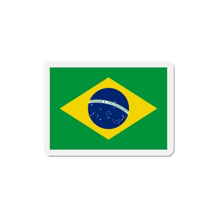 Aimant Drapeau Brésil - Multicolore - 7 cm - 50 pièces - Résine synthétique - Mixte