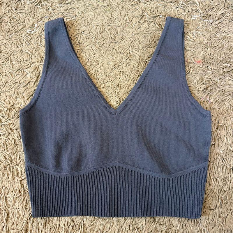 Los Angeles La * Hearts Summer Sexy Silm Knitting Deep V Vest Skirt