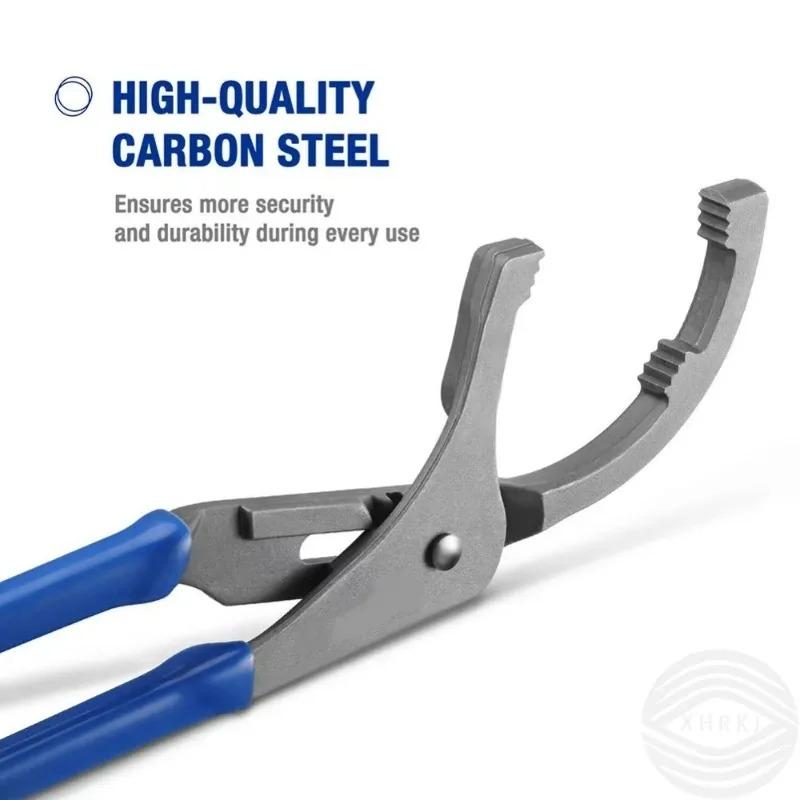 1pcs 9/12" Oil Filter Steel Filter Removal Tool Oil Filter Pliers Clamp Type Wrench Adjustable Hand Tools