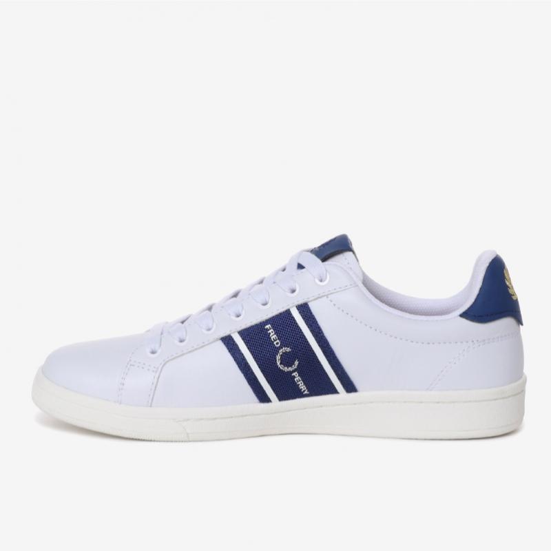 Fred Perry Unisex Leather Sneakers B721 Leather Graphic Sfpu2315305 134