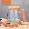 Tazza in Vetro con Mescolatore Automatico e Coperchio per Caffè, Latte e Latte di Soia