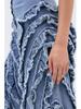 2025 European & American Women's Denim Jumpsuit: Short Sleeve, Lace-Up, Wide-Leg Jeans