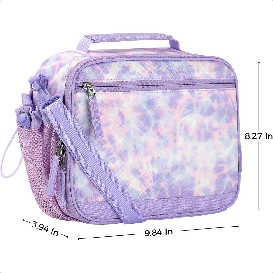 

Ланч-бокс Choco Mocha Tie Dye Ланч-бокс для девочек Ланч-боксы для школы Сумка для ланча пакеты со льдом с плечевым ремнем для малыша Pr United States