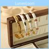 French Vintage Steel Open Cuff Bracelet With 18k Gold Plating And Diamond Accents For Fashion Jewelry Enthusiasts
