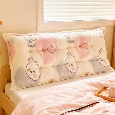 Soft Upholstered Lumbar Support Headboard & Backrest Cushion for Dormitory and Sofa