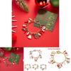 Pulseira de Charme de Natal Para Mulheres Com Pingente de Floco de Neve Veado Papai Noel Feita à Mão