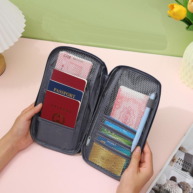 1 Piece Rfid Blocking Passport Wallet Travel Essentials Wallet Travel Document Organizer Credit Cards Case Passport Holder Bag