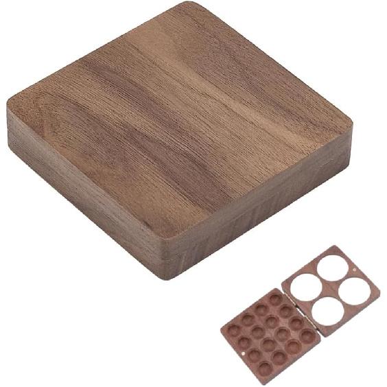 

AHANDMAKER Деревянная палитра для акварели, 16 ячеек, пустая палитра для акварели, дорожная палитра для акварели, квадратная деревянная коробка-палитра, мини-краска