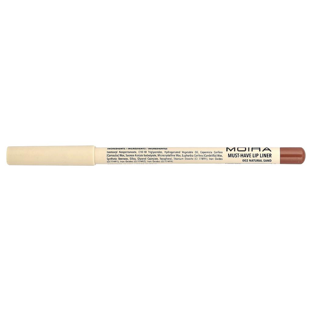 Moira Beauty, Must-Have Lip Liner, 002 Natural Sand, 1.1g (0.04oz)