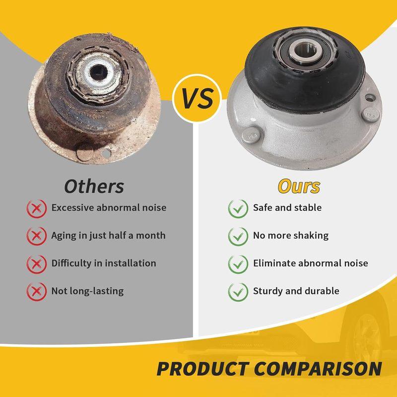 2PCS Front Left Right Strut Mounts for 2002-2015 BMW E87 E88 E82 E90 E46 E60 E64 E63 E84 E83 E85 X1 X3 Z4 120i 318i 320i 330i