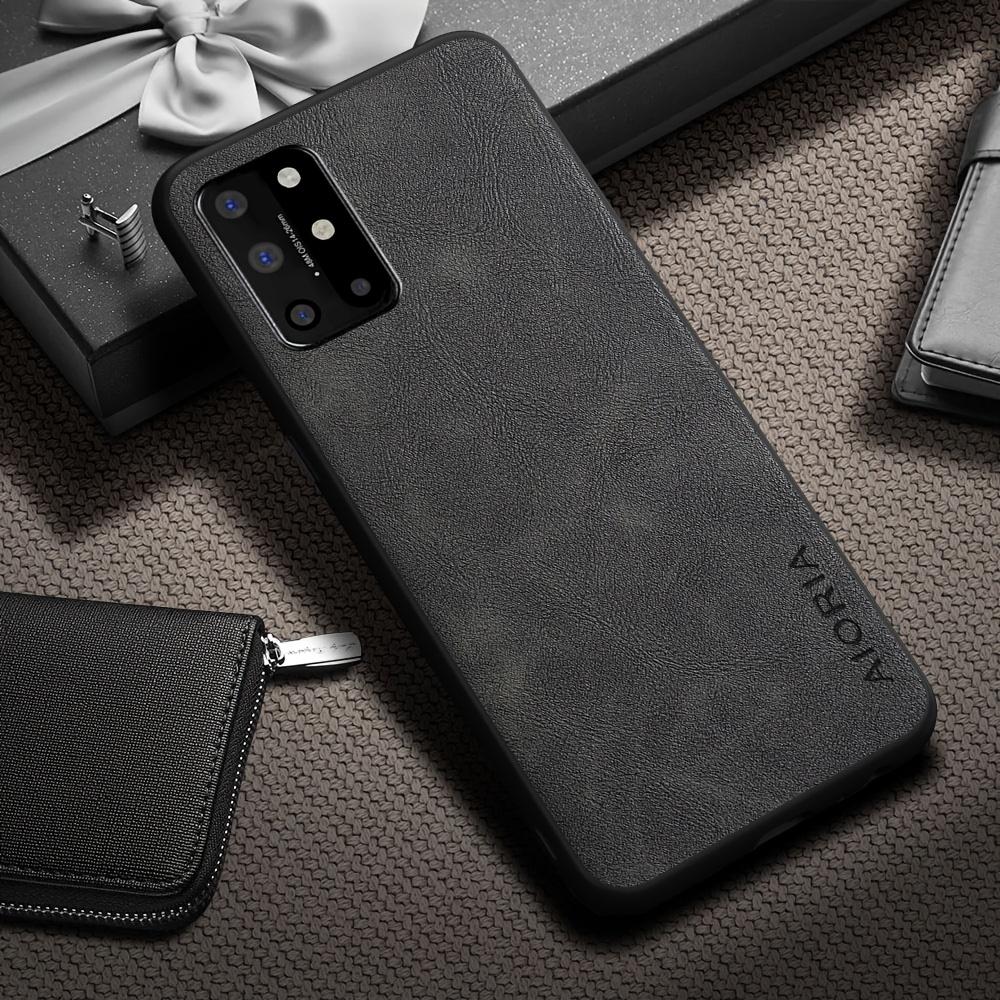 Phone Case - Luxury Retro Faux Leather Phone Case for Oneplus 9 8 7 6 Pro 9R 9RT 9 US 6T 8T 7T Pro Matte Soft Bumper Hard Back Cover Fashion Case