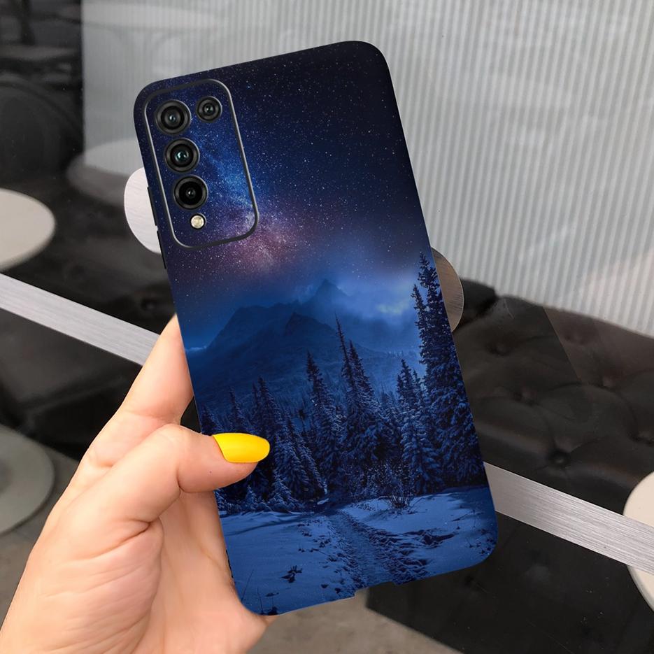 Luxury Art Painted Cover For Huawei Honor 10X Lite Case DNN-LX9 Soft TPU Phone Case For Honor 10X Lite 10 X Lite Back Cover Capa