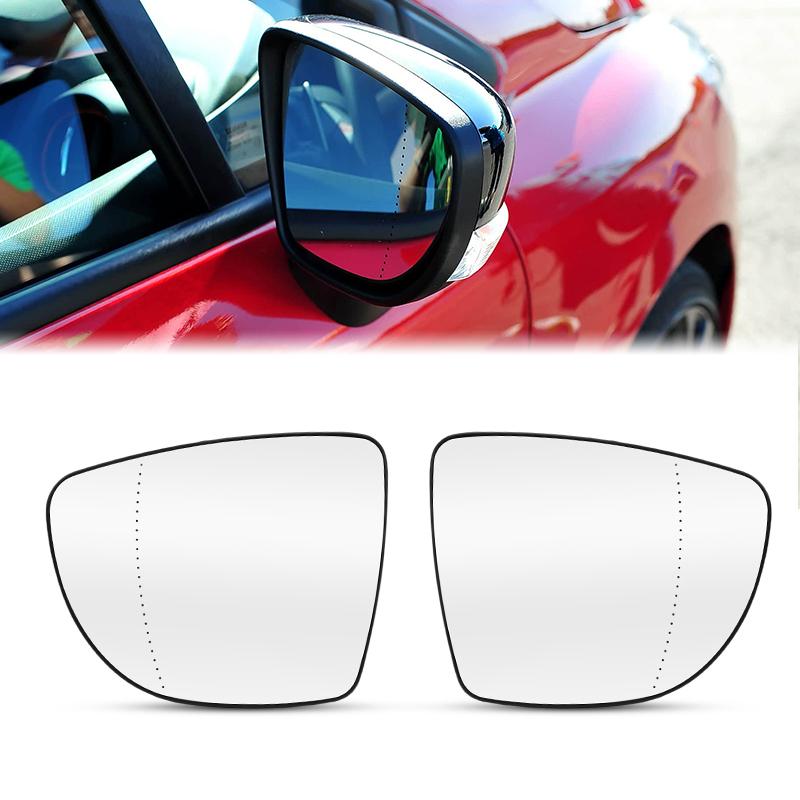 Auto Side Wing Heated Rearview Mirror Glass Lens For Renault Clio Iv 4 / Capt / Zoe 2012- For Nissan Micra Leaf 2017-