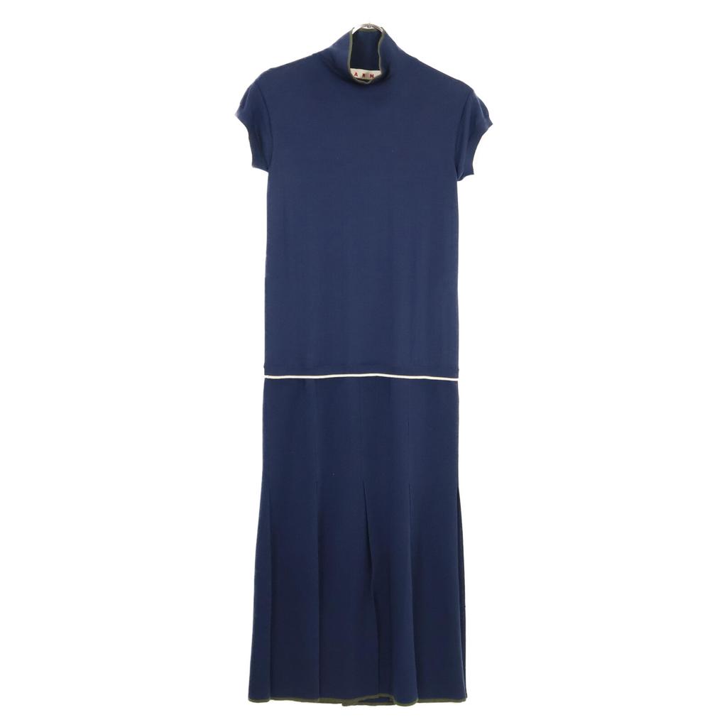 MARNI 22 years Navy ABMD0112EQ One Piece dress 38 NavyUsed
