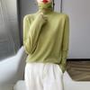 Versatile Pure Wool High Neck Solid Color Women's Slim Top for Spring & Autumn 2023