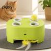 Lustige Versteckspiel-Katzen-Spielzeuge Interaktives Spielzeug, Whack-a-Mole Feder-Spielzeug mit für Kätzchen Erwachsene 3 Modi, Wiederaufladbar Automatisch Kätzchen Indoor gelangweilte Katzen