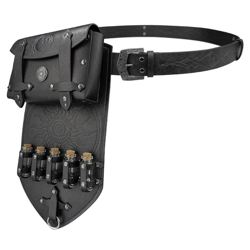

Renaissance Alchemist Belt Suit Adjustable Leather Waist Belt Casual Belt for Outdoor Activity
