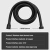 Shower Hose Garden Water Hose Black Extension 1.5/2M Pipe Flexible Accessories New Pipes SUS304 Pull Bathroom Extendable Hoses